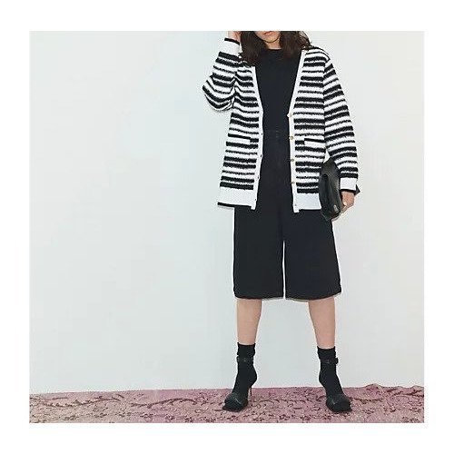【アダワス/ADAWAS】の【HPS別注】TEXTURED STRIPE CARDIGAN 人気、トレンドファッション・服の通販 founy(ファニー) 　ファッション　Fashion　レディースファッション　Fashion for Women　トップス・カットソー　Cut & Sew Tops　カーディガン・羽織り　Layered Style Cardigans　カーディガン　Cardigan, Knitwear　ジャケット　Jacket, Outerwear　ツイード　Twill, Twill Weave　フラット　Flat, Flat Shoes　人気　Popular, Best Seller　別注　Limited Edition, Custom Order　春　Spring　other-2|ID: prp329100004829016 ipo3291000000035146192