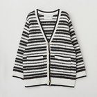 【アダワス/ADAWAS】の【HPS別注】TEXTURED STRIPE CARDIGAN WHITE×BLACK|ID: prp329100004829016 ipo3291000000036319490