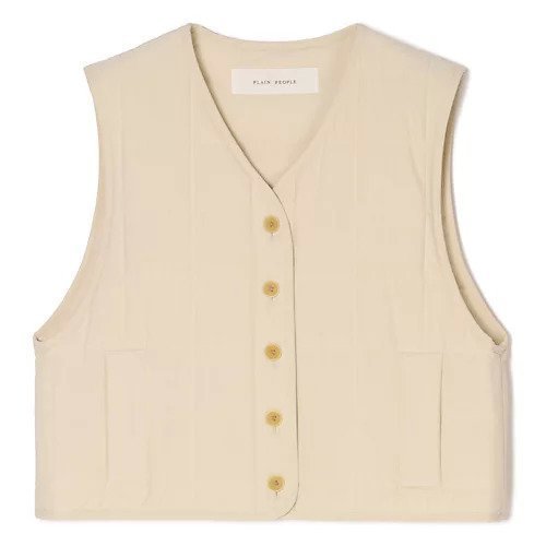 【プレインピープル/PLAIN PEOPLE】のコットンキルティングべスト インテリア・キッズ・メンズ・レディースファッション・服の通販 founy(ファニー) ファッション Fashion レディースファッション Fashion for Women キルティング Quilted, Quilting コンパクト Compact, Small Size バランス Balance, Style Balance ベスト Vest, Waistcoat オフホワイト|ID: prp329100004829023 ipo3291000000035146237