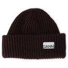 【ガニー/GANNI】のStructured Rib Beanie 人気、トレンドファッション・服の通販 founy(ファニー) ファッション Fashion レディースファッション Fashion for Women シンプル Simple, Minimal バランス Balance, Style Balance パッチ Patch, Appliqué ワンポイント One Point, Statement Accent thumbnail Chocolate Plum|ID: prp329100004829073 ipo3291000000035146578