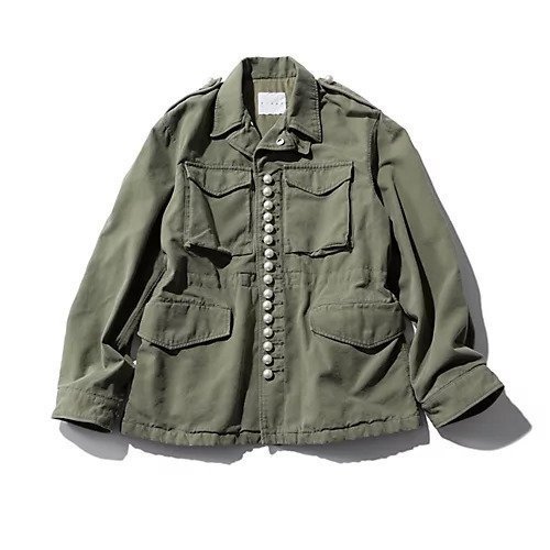 【チノ/CINOH】のPEARL BUTTON M-43 FIELD JACKET 人気、トレンドファッション・服の通販 founy(ファニー) ファッション Fashion レディースファッション Fashion for Women アウター Coat / Outerwear Collection レディースジャケット・軽アウター Jackets ジャケット Jacket, Outerwear バランス Balance, Style Balance パール Pearl, Pearl Accent フロント Front, Front Design ミリタリー Military, Army Style リュクス Luxury, Elegant, High-End, Chic ヴィンテージ Vintage Style 春 Spring 洗える Machine Washable other-1|ID: prp329100004829083 ipo3291000000035146673