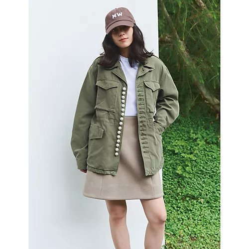 【チノ/CINOH】のPEARL BUTTON M-43 FIELD JACKET 人気、トレンドファッション・服の通販 founy(ファニー) ファッション Fashion レディースファッション Fashion for Women アウター Coat / Outerwear Collection レディースジャケット・軽アウター Jackets ジャケット Jacket, Outerwear バランス Balance, Style Balance パール Pearl, Pearl Accent フロント Front, Front Design ミリタリー Military, Army Style リュクス Luxury, Elegant, High-End, Chic ヴィンテージ Vintage Style 春 Spring 洗える Machine Washable other-2|ID: prp329100004829083 ipo3291000000035146676