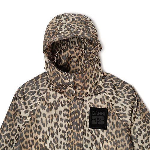 【ガニー/GANNI】のFlyweight Nylon Leo Long Parka Print 人気、トレンドファッション・服の通販 founy(ファニー) ファッション Fashion レディースファッション Fashion for Women スタンド Stand Collar, Upright Stand ドローコード Drawcord, Drawstring Cord パーカー Hoodie, Parka レオパード Leopard, Animal Print 軽量 Lightweight, Ultra Light other-3|ID: prp329100004829102 ipo3291000000035146833