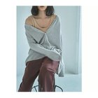【マージュール/marjour】のNUANCE OVERSIZED HENRY KNIT 人気、トレンドファッション・服の通販 founy(ファニー) ファッション Fashion レディースファッション Fashion for Women トップス・カットソー Cut & Sew Tops ニット Knit Tops & Sweaters インナー Innerwear サマー Summer, Summer Style ストレッチ Stretch, Stretchy Fabric 長袖 Long Sleeve, Full Sleeve バランス Balance, Style Balance ポケット Pocket, Pocket Detail 夏 Summer thumbnail GRAY|ID: prp329100004829225 ipo3291000000036049404
