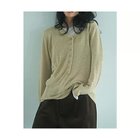 【マージュール/marjour】のNUANCE OVERSIZED HENRY KNIT 人気、トレンドファッション・服の通販 founy(ファニー) ファッション Fashion レディースファッション Fashion for Women トップス・カットソー Cut & Sew Tops ニット Knit Tops & Sweaters インナー Innerwear サマー Summer, Summer Style ストレッチ Stretch, Stretchy Fabric 長袖 Long Sleeve, Full Sleeve バランス Balance, Style Balance ポケット Pocket, Pocket Detail 夏 Summer thumbnail BEIGE|ID: prp329100004829225 ipo3291000000036049405