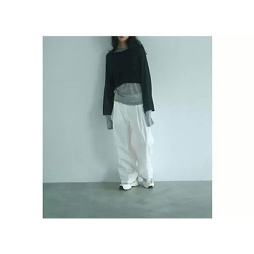 【マージュール/marjour】のSHORT LENGTH RELAX KNIT PULLOVER インテリア・キッズ・メンズ・レディースファッション・服の通販 founy(ファニー) 　ファッション　Fashion　レディースファッション　Fashion for Women　トップス・カットソー　Cut & Sew Tops　ニット　Knit Tops & Sweaters　カジュアルプルオーバー・ニットトップス　Pullovers & Knit Tops / Casual Pullovers　インナー　Innerwear　カーディガン　Cardigan, Knitwear　サマー　Summer, Summer Style　ショート　Short, Short Length　ストレッチ　Stretch, Stretchy Fabric　バランス　Balance, Style Balance　ポケット　Pocket, Pocket Detail　ポンチョ　Poncho, Cape Style　ルーズ　Loose, Oversized　ロング　Long, Long-Length　夏　Summer　BLACK|ID: prp329100004829226 ipo3291000000036049392