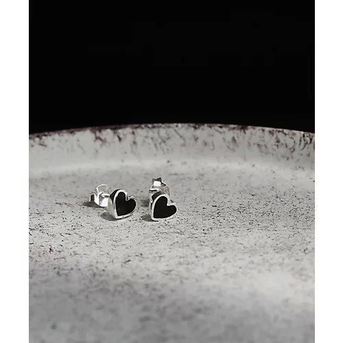 【コレカラ/collecala】の[silver925]ミニスタッドピアス オニキス〈金属アレルギー対応〉 インテリア・キッズ・メンズ・レディースファッション・服の通販 founy(ファニー) 　ファッション　Fashion　レディースファッション　Fashion for Women　おすすめ　Recommended / Our Picks　シルバー　Silver, Metallic Silver　シンプル　Simple, Minimal　ポーチ　Pouch, Small Case　ハート|ID: prp329100004829230 ipo3291000000035147631