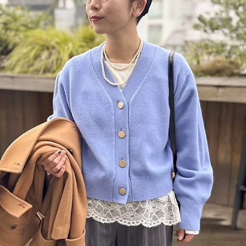 【ノーリーズ/NOLLEY'S】の5GノアリスVネックカーディガン インテリア・キッズ・メンズ・レディースファッション・服の通販 founy(ファニー) 　ファッション　Fashion　レディースファッション　Fashion for Women　トップス・カットソー　Cut & Sew Tops　カーディガン・羽織り　Layered Style Cardigans　Vネックトップス　V-Neck Tops / V-Cut Neckline Shirts　2025年　2025　2025-2026秋冬・A/W　Autumn/Winter 2025–26 AW25–26　カーディガン　Cardigan, Knitwear　ストレッチ　Stretch, Stretchy Fabric　スリーブ　Sleeve, Long Sleeve / Short Sleeve　ロング　Long, Long-Length　サックス|ID: prp329100004830082 ipo3291000000035157137