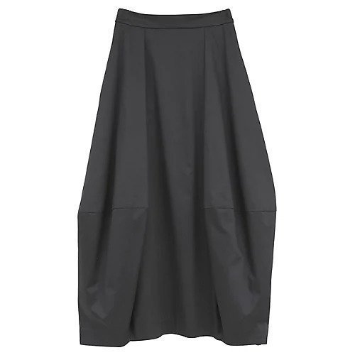 【クラネ/CLANE】のCOCOON VOLUME SKIRT インテリア・キッズ・メンズ・レディースファッション・服の通販 founy(ファニー) ファッション Fashion レディースファッション Fashion for Women スカート Skirts ストレッチ Stretch, Stretchy Fabric フォルム Silhouette, Form BLACK|ID: prp329100004831958 ipo3291000000035183385