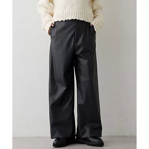 【ウィムガゼット/Whim Gazette】のレザーライクパンツ 人気、トレンドファッション・服の通販 founy(ファニー) 　ファッション　Fashion　レディースファッション　Fashion for Women　パンツ　Pants & Trousers　2026年　2026　ワイド　Wide, Wide Fit　冬　Winter / This Winter　 other-1|ID: prp329100004831965 ipo3291000000035183437