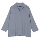 【フローレント/FLORENT】のDENIM CHAMBRAY SKIPPER BLOUSE BLUE|ID: prp329100004832098 ipo3291000000035184308