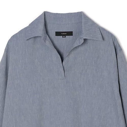 【フローレント/FLORENT】のDENIM CHAMBRAY SKIPPER BLOUSE 人気、トレンドファッション・服の通販 founy(ファニー) 　ファッション　Fashion　レディースファッション　Fashion for Women　おすすめ　Recommended / Our Picks　シャンブレー　Chambray, Denim-Like Fabric　スキッパー　Skipper, Open Collar　セットアップ　Set-Up, Coordinated Outfit　洗える　Machine Washable　other-3|ID: prp329100004832098 ipo3291000000036146968