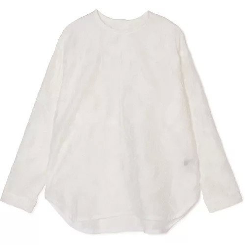 【フローレント/FLORENT】のJACQUARD BLOUSE インテリア・キッズ・メンズ・レディースファッション・服の通販 founy(ファニー) 　ファッション　Fashion　レディースファッション　Fashion for Women　クラシカル　Classical, Vintage-Inspired　バランス　Balance, Style Balance　ラウンド　Round, Round Neck　WHITE|ID: prp329100004832099 ipo3291000000035184314