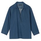 【マルティニーク/martinique】のデニムスキッパーシャツ(セットアップ可) ブルー|ID: prp329100004832103 ipo3291000000036283122