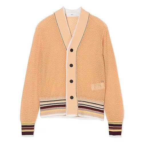 【トーガ プルラ/TOGA PULLA】のLace knit cardigan インテリア・キッズ・メンズ・レディースファッション・服の通販 founy(ファニー) ファッション Fashion レディースファッション Fashion for Women トップス・カットソー Cut & Sew Tops ニット Knit Tops & Sweaters カーディガン・羽織り Layered Style Cardigans カーディガン Cardigan, Knitwear クラシカル Classical, Vintage-Inspired ボーダー Border, Stripe レース Lace, Lace Fabric BEIGE|ID: prp329100004832106 ipo3291000000036047370