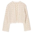 【マルティニーク/martinique】のツィーディーニットカーディガン ホワイト|ID: prp329100004832108 ipo3291000000036304493