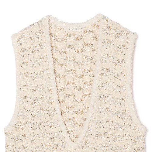 【マルティニーク/martinique】のツィーディーニットジレ 人気、トレンドファッション・服の通販 founy(ファニー) 　ファッション　Fashion　レディースファッション　Fashion for Women　アウター　Coat / Outerwear Collection　トップス・カットソー　Cut & Sew Tops　ニット　Knit Tops & Sweaters　ベスト&ジレ / 重ね着スタイル　Vests & Gilets　おすすめ　Recommended / Our Picks　カットソー　Cut and Sewn Top　ツイード／ツィード　Choker, Choker Necklace　ミックス　Mix, Mixed Style　洗える　Machine Washable　other-3|ID: prp329100004832110 ipo3291000000035184380