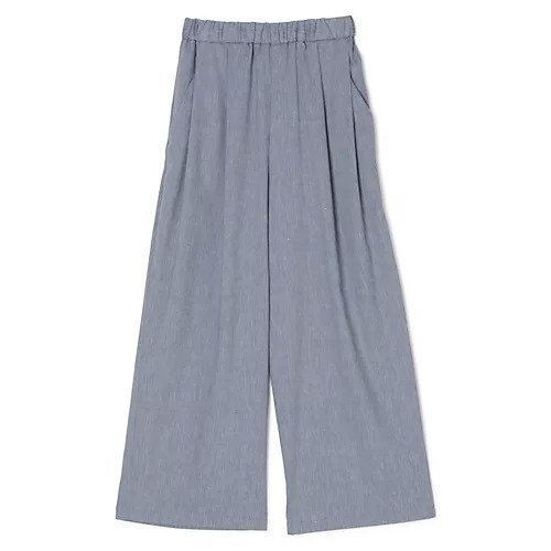 【フローレント/FLORENT】のDENIM CHAMBRAY PANTS インテリア・キッズ・メンズ・レディースファッション・服の通販 founy(ファニー) 　ファッション　Fashion　レディースファッション　Fashion for Women　パンツ　Pants & Trousers　おすすめ　Recommended / Our Picks　シャンブレー　Chambray, Denim-Like Fabric　セットアップ　Set-Up, Coordinated Outfit　ダウン　Down, Puffer　ドレープ　Drape, Draping Fabric　ワイド　Wide, Wide Fit　エレガント 上品　Elegant　洗える　Machine Washable　BLUE|ID: prp329100004832114 ipo3291000000035184396