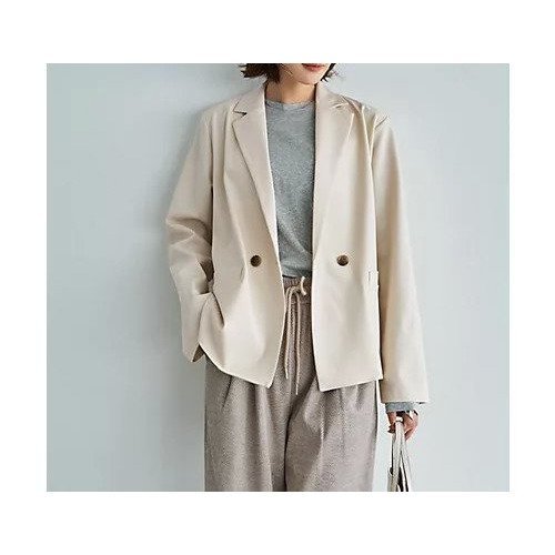 【スタイルデリ/STYLE DELI】のブラウス生地の背面タックしなやかジャケット インテリア・キッズ・メンズ・レディースファッション・服の通販 founy(ファニー) ファッション Fashion レディースファッション Fashion for Women アウター Coat / Outerwear Collection レディースジャケット・軽アウター Jackets イエロー Yellow オケージョン Occasion Wear 春 Spring カーディガン Cardigan, Knitwear ジャケット Jacket, Outerwear ストレート Straight, Straight Cut スリット Slit, Slit Detail ダブル Double, Double-Breasted テーラード Tailored, Tailored Fit 長袖 Long Sleeve, Full Sleeve バランス Balance, Style Balance フォルム Silhouette, Form フロント Front, Front Design ポケット Pocket, Pocket Detail マーブル Marble, Marble Pattern 冬 Winter / This Winter エレガント 上品 Elegant セレモニー Ceremony ライトベージュ|ID: prp329100004832122 ipo3291000000035184439