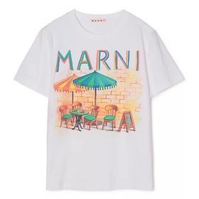 【マルニ/MARNI】 T-SHIRT人気、トレンドファッション・服の通販 founy(ファニー) ファッション Fashion レディースファッション Fashion for Women トップス・カットソー Cut & Sew Tops シャツ・ブラウス・オフィスカジュアル Elegant Blouses & Button-Ups ロングTシャツ・Tシャツ Longline T-Shirts & Tees フィット Fit, Slim Fit プリント Print, Printed Pattern リゾート Resort, Vacation Style レギュラー Regular, Standard Fit 洗える Machine Washable |ID:prp329100004832755