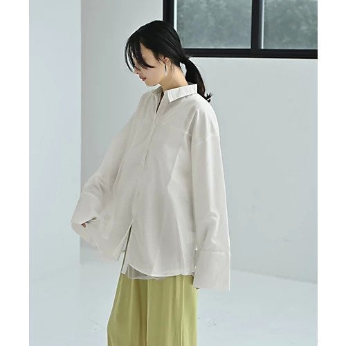 【スタイルデリ/STYLE DELI】の【BLK001】ブロードチュールかぶせシャツ 人気、トレンドファッション・服の通販 founy(ファニー) 　ファッション　Fashion　レディースファッション　Fashion for Women　トップス・カットソー　Cut & Sew Tops　シャツ・ブラウス・オフィスカジュアル　Elegant Blouses & Button-Ups　春　Spring　秋　Autumn　シューズ　Shoes, Footwear　シンプル　Simple, Minimal　スラックス　Slacks, Dress Pants　チュール　Tulip, Tulip Motif　バランス　Balance, Style Balance　フラット　Flat, Flat Shoes　ブロード　Broadcloth, Fine Cotton　ベーシック　Basic, Essential　羽織　Haori, Light Jacket　ルーズ　Loose, Oversized　ワイド　Wide, Wide Fit　おすすめ　Recommended / Our Picks　other-3|ID: prp329100004832757 ipo3291000000035191599