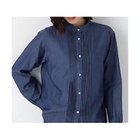 【ヒューマンウーマン/HUMAN WOMAN】のライトオンスデニムピンタックブラウス 人気、トレンドファッション・服の通販 founy(ファニー) ファッション Fashion レディースファッション Fashion for Women トップス・カットソー Cut & Sew Tops シャツ・ブラウス・オフィスカジュアル Elegant Blouses & Button-Ups おすすめ Recommended / Our Picks インナー Innerwear カフス Cuff Design スウェット / スエット Sweatshirt, Sweatwear スタンダード Standard, Basic デニム Denim, Jeans Material thumbnail ネイビー|ID: prp329100004832760 ipo3291000000035191614