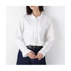 【ヒューマンウーマン/HUMAN WOMAN】のリヨセルブロードタイブラウス 人気、トレンドファッション・服の通販 founy(ファニー) ファッション Fashion レディースファッション Fashion for Women トップス・カットソー Cut & Sew Tops シャツ・ブラウス・オフィスカジュアル Elegant Blouses & Button-Ups おすすめ Recommended / Our Picks なめらか Smooth, Silky Texture ジャケット Jacket, Outerwear スタンダード Standard, Basic フロント Front, Front Design リボン Ribbon, Bow エレガント 上品 Elegant ビジネス 仕事 通勤 Business / Work / Commuting thumbnail ホワイト|ID: prp329100004832765 ipo3291000000035191643