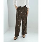 【スタイルデリ/STYLE DELI】の【BLK001】[B&S別注]エンブロイダリータックパンツ 人気、トレンドファッション・服の通販 founy(ファニー) ファッション Fashion レディースファッション Fashion for Women パンツ Pants & Trousers 春 Spring 秋 Autumn クール Cool, Chic コラボ Collaboration, Collab サンダル Sandals, Summer Shoes シンプル Simple, Minimal ストレート Straight, Straight Cut トリプル Triple, Three Layers 定番 Standard, Basic Item フラット Flat, Flat Shoes プリント Print, Printed Pattern ボトム Bottoms, Lower Wear 別注 Limited Edition, Custom Order ミドル Middle Length, Mid Height モチーフ Motif, Design Theme ワイド Wide, Wide Fit おすすめ Recommended / Our Picks 夏 Summer thumbnail ブラウン|ID: prp329100004832769 ipo3291000000035191682