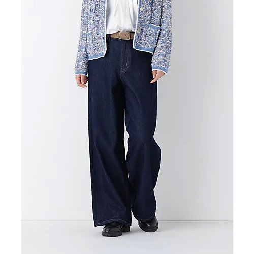 【ヒューマンウーマン/HUMAN WOMAN】のソフトデニムセミワイドパンツ 人気、トレンドファッション・服の通販 founy(ファニー) 　ファッション　Fashion　レディースファッション　Fashion for Women　パンツ　Pants & Trousers　おすすめ　Recommended / Our Picks　コイン　Coin, Coin Design　スタンダード　Standard, Basic　ストライプ　Stripe, Striped Pattern　デニム　Denim, Jeans Material　ベーシック　Basic, Essential　ボトム　Bottoms, Lower Wear　ポケット　Pocket, Pocket Detail　ワイド　Wide, Wide Fit　 other-1|ID: prp329100004832771 ipo3291000000035191693