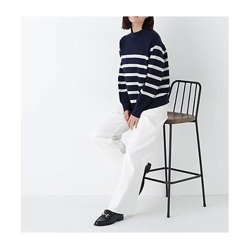 【ヒューマンウーマン/HUMAN WOMAN】のソフトデニムセミワイドパンツ インテリア・キッズ・メンズ・レディースファッション・服の通販 founy(ファニー) 　ファッション　Fashion　レディースファッション　Fashion for Women　パンツ　Pants & Trousers　おすすめ　Recommended / Our Picks　コイン　Coin, Coin Design　スタンダード　Standard, Basic　ストライプ　Stripe, Striped Pattern　デニム　Denim, Jeans Material　ベーシック　Basic, Essential　ボトム　Bottoms, Lower Wear　ポケット　Pocket, Pocket Detail　ワイド　Wide, Wide Fit　ホワイト|ID: prp329100004832771 ipo3291000000035191697