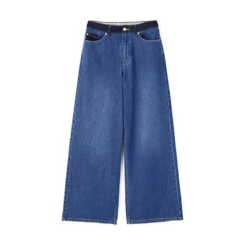 【ヒューマンウーマン/HUMAN WOMAN】のソフトデニムセミワイドパンツ 人気、トレンドファッション・服の通販 founy(ファニー) 　ファッション　Fashion　レディースファッション　Fashion for Women　パンツ　Pants & Trousers　おすすめ　Recommended / Our Picks　コイン　Coin, Coin Design　スタンダード　Standard, Basic　ストライプ　Stripe, Striped Pattern　デニム　Denim, Jeans Material　ベーシック　Basic, Essential　ボトム　Bottoms, Lower Wear　ポケット　Pocket, Pocket Detail　ワイド　Wide, Wide Fit　other-3|ID: prp329100004832771 ipo3291000000035191701