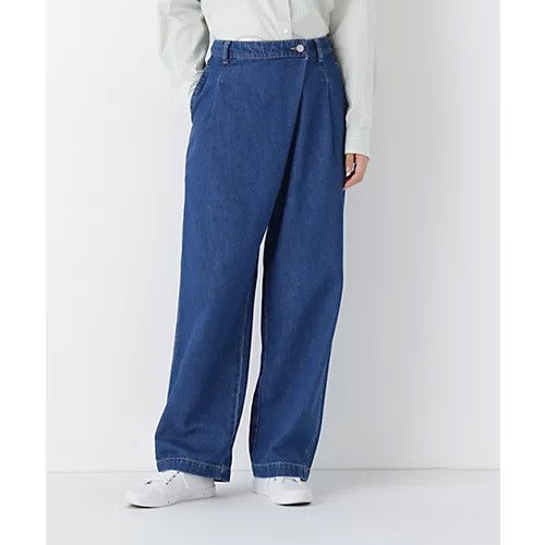 【ヒューマンウーマン/HUMAN WOMAN】のソフトデニムバレルパンツ インテリア・キッズ・メンズ・レディースファッション・服の通販 founy(ファニー) 　ファッション　Fashion　レディースファッション　Fashion for Women　パンツ　Pants & Trousers　おすすめ　Recommended / Our Picks　スタンダード　Standard, Basic　ストライプ　Stripe, Striped Pattern　セットアップ　Set-Up, Coordinated Outfit　ツイード　Twill, Twill Weave　デニム　Denim, Jeans Material　リラックス　Relax, Relaxed Fit　ブルー|ID: prp329100004832772 ipo3291000000035191709