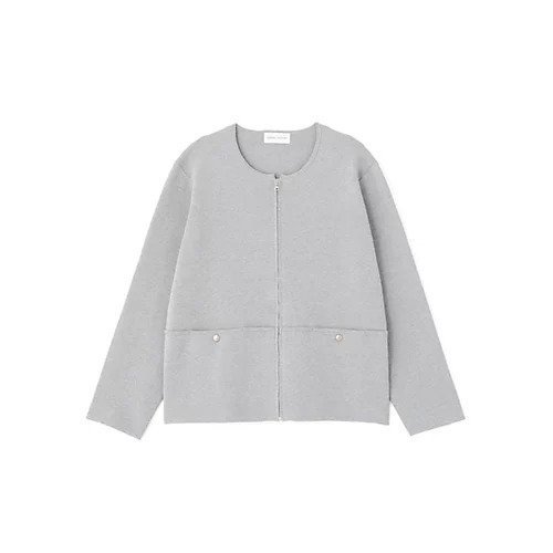 【ヒューマンウーマン/HUMAN WOMAN】のコットンスムースジップアップJK 人気、トレンドファッション・服の通販 founy(ファニー) ファッション Fashion レディースファッション Fashion for Women おすすめ Recommended / Our Picks スタンダード Standard, Basic ツイスト Tweed, Tweed Fabric ベーシック Basic, Essential other-2|ID: prp329100004832773 ipo3291000000035191728