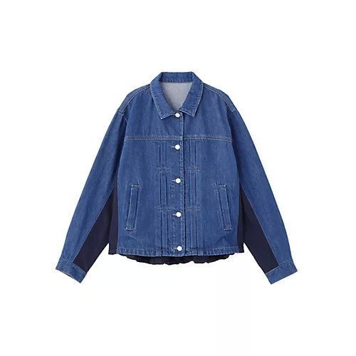 【ヒューマンウーマン/HUMAN WOMAN】のソフトデニムドッキングブルゾン 人気、トレンドファッション・服の通販 founy(ファニー) 　ファッション　Fashion　レディースファッション　Fashion for Women　アウター　Coat / Outerwear Collection　ブルゾンジャケット・スポーティアウター　Blouson Jackets　おすすめ　Recommended / Our Picks　キルティング　Quilted, Quilting　キルト　Quilt, Quilted Fabric　スタンダード　Standard, Basic　セットアップ　Set-Up, Coordinated Outfit　タフタ　Taffeta, Structured Fabric　デニム　Denim, Jeans Material　ドッキング　Docking, Mixed Material　ブラウジング　Blouson Silhouette, Cinched Waist　ブルゾン　Blouson, Bomber Jacket　春　Spring　other-2|ID: prp329100004832775 ipo3291000000035191741