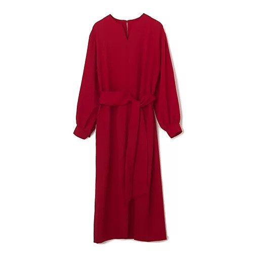 【イーバイエクラ/E by eclat】のキーネックドラマティックワンピース インテリア・キッズ・メンズ・レディースファッション・服の通販 founy(ファニー) ファッション Fashion レディースファッション Fashion for Women ワンピース Dresses おすすめ Recommended / Our Picks オケージョン Occasion Wear カフス Cuff Design ギャザー Gathered, Ruffled 洗える Machine Washable レッド|ID: prp329100004833823 ipo3291000000035203012