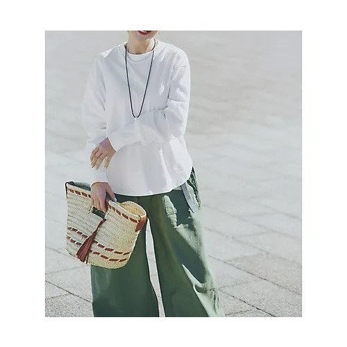 【トゥエルブクローゼット/12closet】の【洗える】USAコットンロングスリーブTシャツ 人気、トレンドファッション・服の通販 founy(ファニー) 　ファッション　Fashion　レディースファッション　Fashion for Women　トップス・カットソー　Cut & Sew Tops　シャツ・ブラウス・オフィスカジュアル　Elegant Blouses & Button-Ups　ロングTシャツ・Tシャツ　Longline T-Shirts & Tees　ラウンド　Round, Round Neck　エレガント 上品　Elegant　洗える　Machine Washable　other-2|ID: prp329100004834352 ipo3291000000036258929