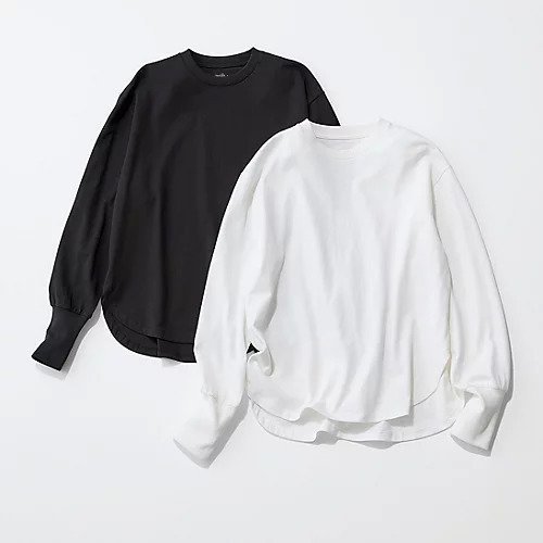 【トゥエルブクローゼット/12closet】の【洗える】USAコットンロングスリーブTシャツ 人気、トレンドファッション・服の通販 founy(ファニー) 　ファッション　Fashion　レディースファッション　Fashion for Women　トップス・カットソー　Cut & Sew Tops　シャツ・ブラウス・オフィスカジュアル　Elegant Blouses & Button-Ups　ロングTシャツ・Tシャツ　Longline T-Shirts & Tees　ラウンド　Round, Round Neck　エレガント 上品　Elegant　洗える　Machine Washable　other-3|ID: prp329100004834352 ipo3291000000036258930