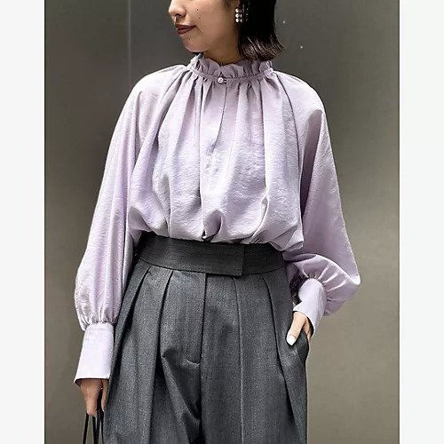 【エムセブンデイズ/M7days】のフリルギャザーブラウス 人気、トレンドファッション・服の通販 founy(ファニー) 　ファッション　Fashion　レディースファッション　Fashion for Women　トップス・カットソー　Cut & Sew Tops　シャツ・ブラウス・オフィスカジュアル　Elegant Blouses & Button-Ups　ギャザー　Gathered, Ruffled　ドレープ　Drape, Draping Fabric　洗える　Machine Washable　other-3|ID: prp329100004834355 ipo3291000000035211545