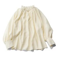 【エムセブンデイズ/M7days】の【洗える】フリルギャザーブラウス 人気、トレンドファッション・服の通販 founy(ファニー) ファッション Fashion レディースファッション Fashion for Women トップス・カットソー Cut & Sew Tops シャツ・ブラウス・オフィスカジュアル Elegant Blouses & Button-Ups カフス Cuff Design ギャザー Gathered, Ruffled ドレープ Drape, Draping Fabric フリル Frill, Ruffle 洗える Machine Washable |ID:prp329100004834355