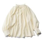 【エムセブンデイズ/M7days】の【洗える】フリルギャザーブラウス エクリュ|ID: prp329100004834355 ipo3291000000036321021