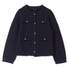 【エムセブンデイズ/M7days】のツイードジャケット風ニットカーディガン 人気、トレンドファッション・服の通販 founy(ファニー) ファッション Fashion レディースファッション Fashion for Women オケージョン Occasion Wear カーディガン Cardigan, Knitwear ジャケット Jacket, Outerwear ツイード Twill, Twill Weave デニム Denim, Jeans Material フリンジ Fringe, Tassel ポケット Pocket, Pocket Detail メタル Metal, Metal Parts 洗える Machine Washable thumbnail ネイビー|ID: prp329100004834357 ipo3291000000035211570