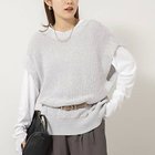 【ノーリーズ/NOLLEY'S】の【WEB限定】《手洗い可能》ペーパーヤーン2WAYベスト 人気、トレンドファッション・服の通販 founy(ファニー) ファッション Fashion レディースファッション Fashion for Women アウター Coat / Outerwear Collection トップス・カットソー Cut & Sew Tops ベスト&ジレ / 重ね着スタイル Vests & Gilets 春 Spring 畦 Ribbed Knit 吸水 Absorbent, Quick-Dry シンプル Simple, Minimal ベスト Vest, Waistcoat メタル Metal, Metal Parts ロング Long, Long-Length 2023春夏・S/S Spring/Summer 2023 SS23 2023年 2023 2026年 2026 thumbnail グレー系1|ID: prp329100004834359 ipo3291000000035211581