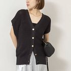 【ノーリーズ/NOLLEY'S】の【WEB限定】《手洗い可能》ペーパーヤーン2WAYベスト 人気、トレンドファッション・服の通販 founy(ファニー) ファッション Fashion レディースファッション Fashion for Women アウター Coat / Outerwear Collection トップス・カットソー Cut & Sew Tops ベスト&ジレ / 重ね着スタイル Vests & Gilets 春 Spring 畦 Ribbed Knit 吸水 Absorbent, Quick-Dry シンプル Simple, Minimal ベスト Vest, Waistcoat メタル Metal, Metal Parts ロング Long, Long-Length 2023春夏・S/S Spring/Summer 2023 SS23 2023年 2023 2026年 2026 thumbnail ブラック|ID: prp329100004834359 ipo3291000000035211583