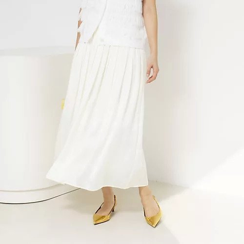 【ノーリーズ/NOLLEY'S】のウォッシャブルサテン楊柳ギャザースカート 人気、トレンドファッション・服の通販 founy(ファニー) 　ファッション　Fashion　レディースファッション　Fashion for Women　スカート　Skirts　2026年　2026　おすすめ　Recommended / Our Picks　ギャザー　Gathered, Ruffled　サテン　Satin, Glossy Fabric　セレモニー　Ceremony　ロング　Long, Long-Length　other-3|ID: prp329100004834362 ipo3291000000035211609