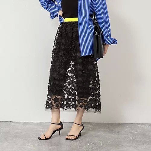 【リエミラー/Rie Miller】の45th limited editionウォッシャブルスターフリンジタイトスカート 人気、トレンドファッション・服の通販 founy(ファニー) 　ファッション　Fashion　レディースファッション　Fashion for Women　スカート　Skirts　2026年　2026　キャミワンピース　Cami Dress, Slip Dress　シンプル　Simple, Minimal　スリット　Slit, Slit Detail　レース　Lace, Lace Fabric　 other-1|ID: prp329100004834365 ipo3291000000035211648