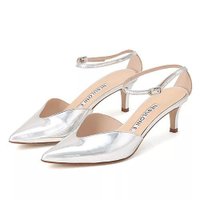 【ネブローニ/NEBULONI E】のアンクルストラップパンプス5.5cmヒール 人気、トレンドファッション・服の通販 founy(ファニー) ファッション Fashion レディースファッション Fashion for Women シルバー Silver, Metallic Silver フォルム Silhouette, Form フロント Front, Front Design ラップ Wrap, Wrap Design A/W・秋冬 Autumn/Winter |ID:prp329100004834387