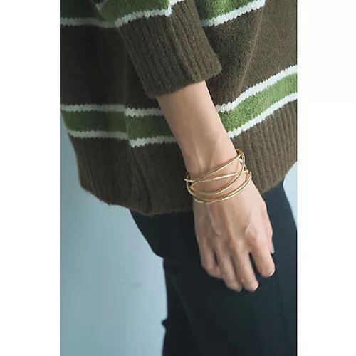 【マージュール/marjour】のCROSS LINE WIRE BANGLE インテリア・キッズ・メンズ・レディースファッション・服の通販 founy(ファニー) 　ファッション　Fashion　レディースファッション　Fashion for Women　カットソー　Cut and Sewn Top　ワイヤー　Wire, Wired Bra　GOLD|ID: prp329100004834394 ipo3291000000035211901