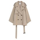 【クラネ/CLANE】のOVER SHORT TRENCH COAT 人気、トレンドファッション・服の通販 founy(ファニー) ファッション Fashion レディースファッション Fashion for Women アウター Coat / Outerwear Collection コート・ロングコート・ピーコート Long Coats, Peacoats & More トレンチコート / 春秋の定番アウター Trench Coats ショート Short, Short Length ストレッチ Stretch, Stretchy Fabric スリーブ Sleeve, Long Sleeve / Short Sleeve ベーシック Basic, Essential ループ Loop, Loop Knit 今季 This Season, Current Season thumbnail BEIGE|ID: prp329100004834406 ipo3291000000035212048