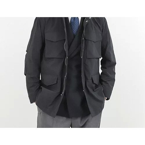 【ノーリーズ グッドマン/NOLLEY'S goodman / MEN】の【ダントツ撥水】M65タイプフードブルゾン 26SS インテリア・キッズ・メンズ・レディースファッション・服の通販 founy(ファニー) 　ファッション　Fashion　メンズファッション　Fashion for Men　ジャケット　Jacket, Outerwear　スラックス　Slacks, Dress Pants　デニム　Denim, Jeans Material　定番　Standard, Basic Item　フラップ　Flap, Flap Pocket　ブルゾン　Blouson, Bomber Jacket　ポケット　Pocket, Pocket Detail　ミリタリー　Military, Army Style　おすすめ　Recommended / Our Picks　旅行　Travel　2026年　2026　ネイビー|ID: prp329100004834412 ipo3291000000035212108