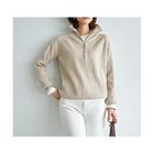 【スタイルデリ/STYLE DELI】のスタンドネックジップニットトップス 人気、トレンドファッション・服の通販 founy(ファニー) ファッション Fashion レディースファッション Fashion for Women トップス・カットソー Cut & Sew Tops ニット Knit Tops & Sweaters イエロー Yellow オーバル Oval Design カットソー Cut and Sewn Top シルバー Silver, Metallic Silver ジップ Zip, Zipper スタンド Stand Collar, Upright Stand スリット Slit, Slit Detail 定番 Standard, Basic Item なめらか Smooth, Silky Texture ネックレス Necklace, Pendant Necklace 長袖 Long Sleeve, Full Sleeve バランス Balance, Style Balance フォルム Silhouette, Form フロント Front, Front Design ブラウジング Blouson Silhouette, Cinched Waist ポケット Pocket, Pocket Detail メランジ Melange, Mixed Yarn thumbnail ライトベージュ|ID: prp329100004835319 ipo3291000000035220943